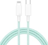 Oplader voor iPhone en iPad - datakabel adapter kabel - USB-C naar 8-pin (lightning) - 1 meter - Groen - Provium