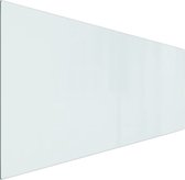 vidaXL - Glasplaat - openhaard - rechthoekig - 120x50 - cm