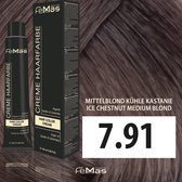 Femmas (7.91) - Haarverf - Middenblond Koel Kastanje - 100ml