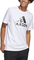Adidas Sportswear Power Logo Ft T-shirt Met Korte Mouwen Wit M / Regular Man