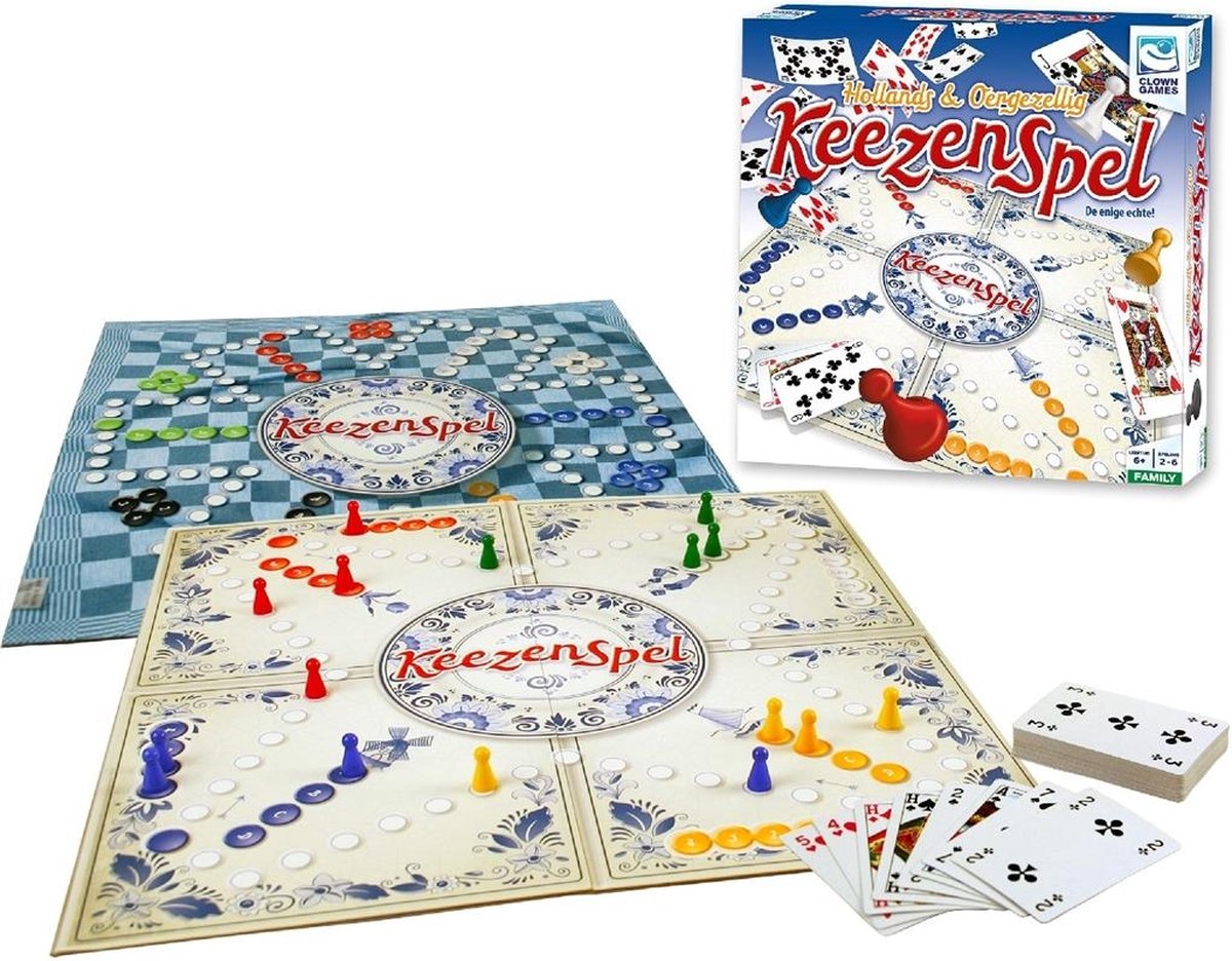 Clown Games Keezenspel - Bordspel - Dubbelzijdig - 2 tot 6 spelers — afbeelding 6