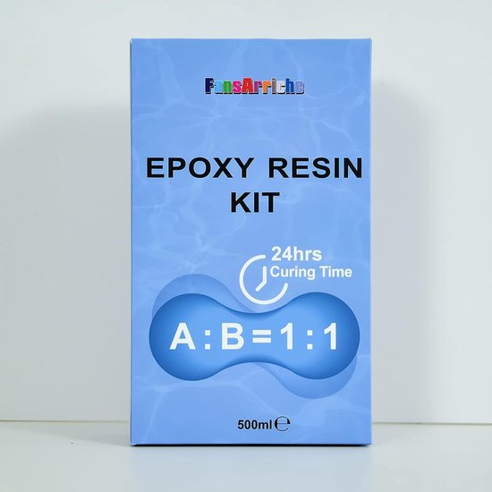 Kit de Résine Époxy 500 Ml, Kit de Démarrage en Résine de Coulée