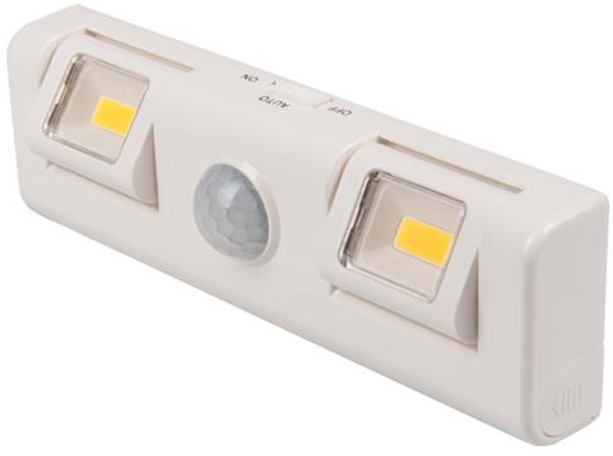 LED Kastverlichting op batterij | 1 Watt | Bewegingssensor | 4000K naturel wit