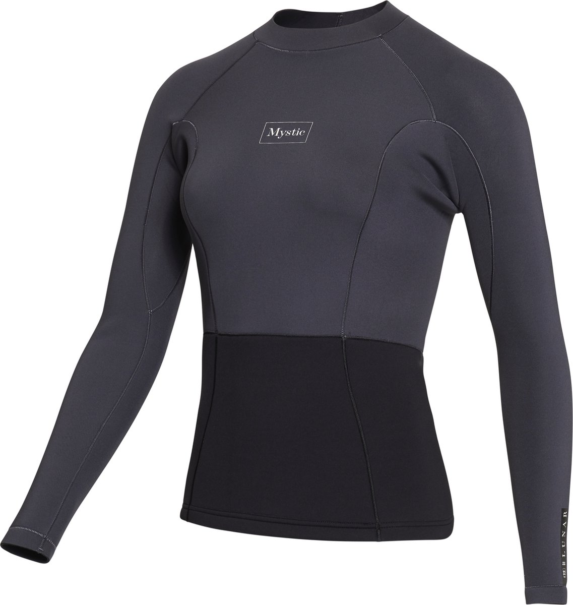 Mystic Lunar L/S Vest Neoprene 2mm Women - 2023 - Dark Grey - XS