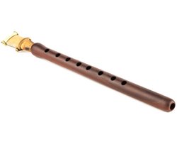 Armeense Duduk + dubbelriet instrument - Armeens abrikozenhout doedoek reed fluit 35cm