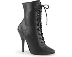 EU 41,5 = US 11 | SEDUCE-1020 | 5 Lace-Up Ankle Boot, Side Zip