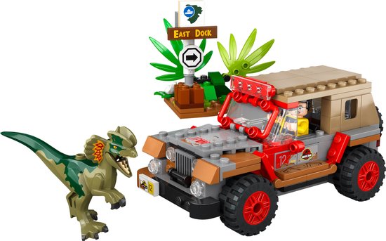 LEGO Jurassic World Dilophosaurus Hinderlaag Dinosaurus Speelgoed - 76958 - LEGO