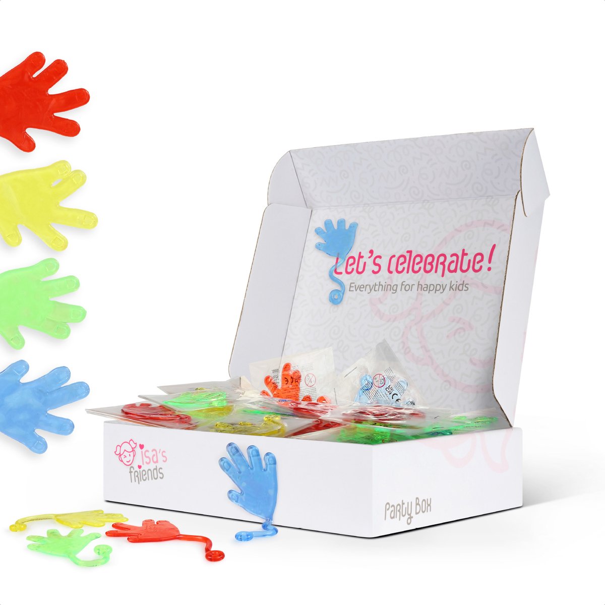 Isa's Friends® - Uitdeelcadeaus Plakhandjes - 50 stuks - Traktatie - Uitdeelcadeautjes voor Kinderen — afbeelding 7