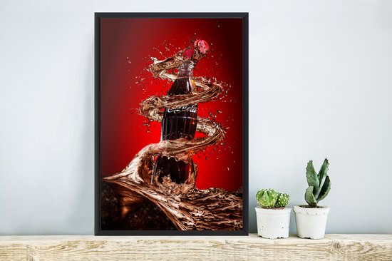 Cadre photo avec affiche - Happiness ouvert - 40x60 cm - Cadre pour affiche