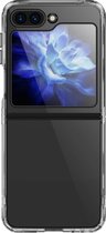 Hard/TPU Cover Hoesje voor de Geschikt voor Samsung Galaxy Z Flip5 Transparant