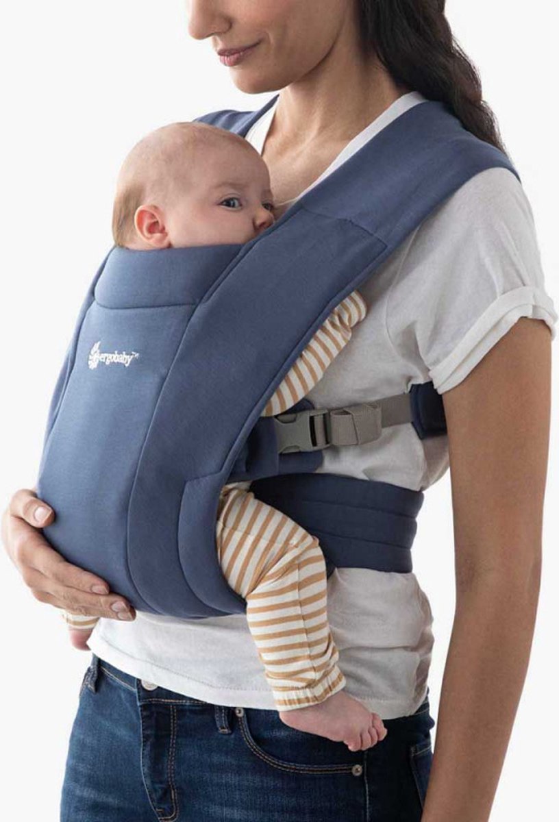Ergobaby - Embrace - Draagzak Baby - Soft Blue - ergonomisch vanaf geboorte – foto 7