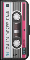 Bookcase - Apple iPhone 13 hoesje met pasjes - Cassette - Zwart - Print - Kunstleer - Casevibes