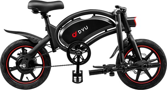 Dyu Elektrische vouwfiets Elektrische plooifiets D3F bol