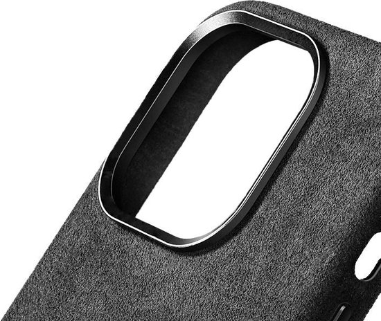 iPhone 15 Pro Max - Coque Alcantara - Gris Espace