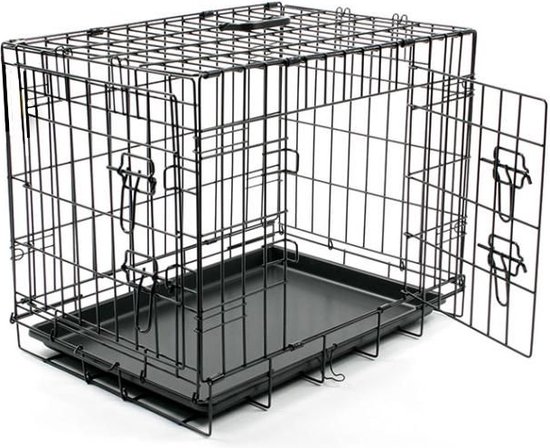 Duvo+ Hondenbench TopLine - Zwart - 92 x 57 x 64cm