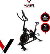 Viper Sports ZeusBike – Spinning – Indoorfiets – Met Computer – Inclusief bidon - 98 x 49 x 105 cm - Zwart/Rood