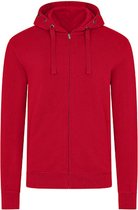 Men´s Hooded Jacket 'Premium' met ritssluiting Red - 5XL