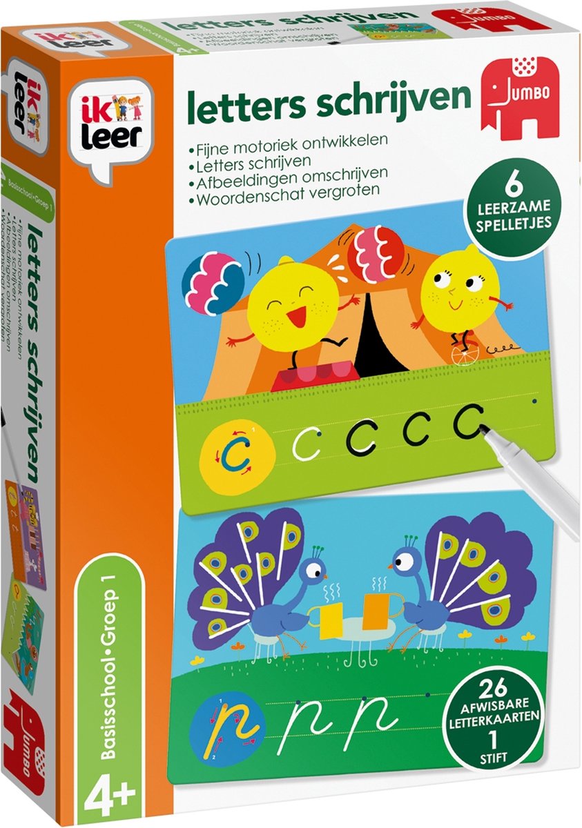 Jumbo - Ik Leer - Letters Schrijven - Educatief spel - Vanaf 4 jaar