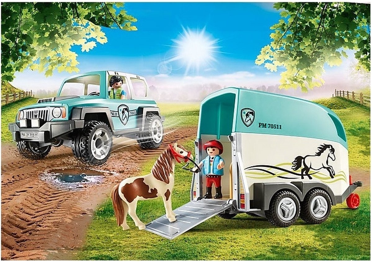 Playmobil Country 70521 Cavalière avec poney beige - Playmobil - Achat &  prix