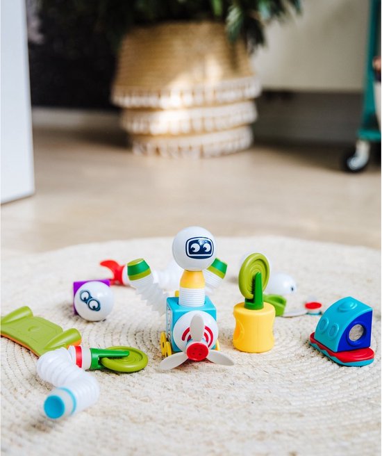 SmartMax Roboflex Plus - Magnetische Robots Bouwen - 20-Delige Bouwset met Flexibele Staven - Educatief Speelgoed voor Kleuters - Vanaf 3 Jaar
