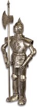Armure de Ridder de fer unique avec Pollaxe – Décoration sympa pour votre intérieur ou votre Jardin | Lourd et détaillé, 89,5 cm de haut