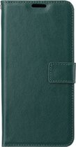 LuxeBass book case Xiaomi Redmi 12C | kunstleer groen | 3 pasjeshouder | IP55 | bescherming voor- & achterkant | valbestendig tot 1m | verstelbaar
