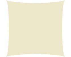 vidaXL Zonnescherm - Zonnezeil - Zonnescherm vierkant 4,5x4,5 m oxford stof crèmekleurig - Buitendecoratie - Tuindeco - Parasol