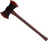 Grote hakbijl - plastic - 76 cm - Halloween/ridders/vikingen verkleed wapens accessoires