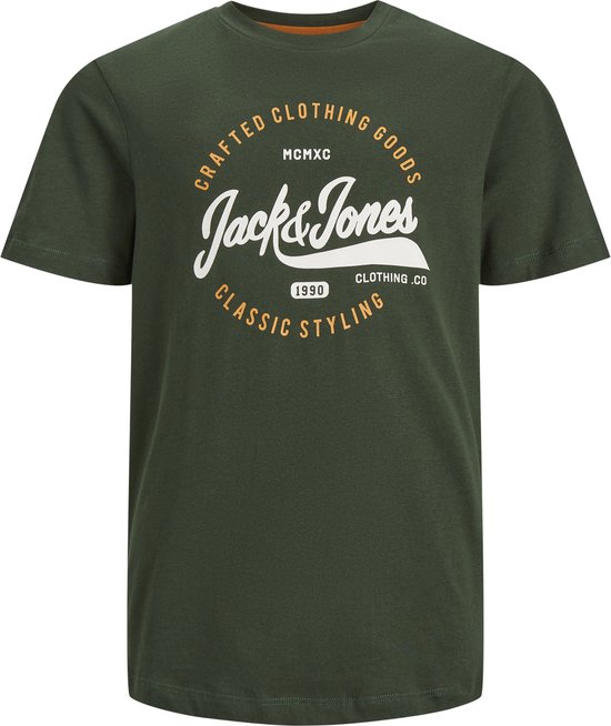 Jack & Jones Junior JCOTECH LOGO TEE CREW NECK JNR - Langarmshirt - forest night/grün