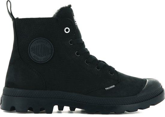 Palladium Women's Pampa Hi Zip WL Boots – Nubuck Black, Size 9 US, Ankle-High With Zipper