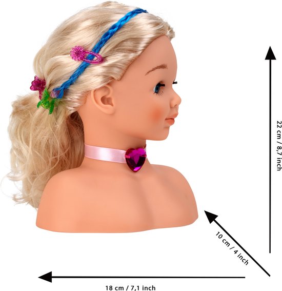 Klein Toys Princess Coralie speelgoed make-up- en stylinghoofd 