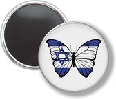 Button Met Magneet - Vlinder Israel - NIET VOOR KLEDING