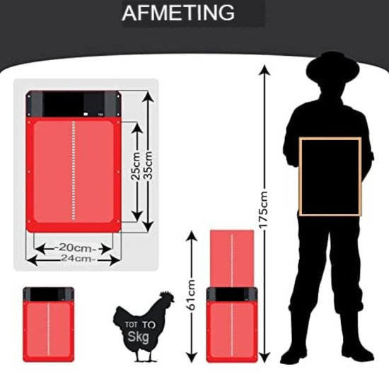Kerbl Externe toets voor autom. kippendeur