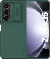 Nillkin CamShield Siliconen Hoesje voor de Samsung Galaxy Z Fold 5 - Back Cover met Camera Slider Groen