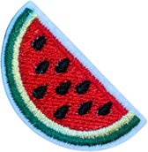 Water Meloen Strijk Embleem Patch 5 cm / 2.7 cm / Rood Groen Zwart