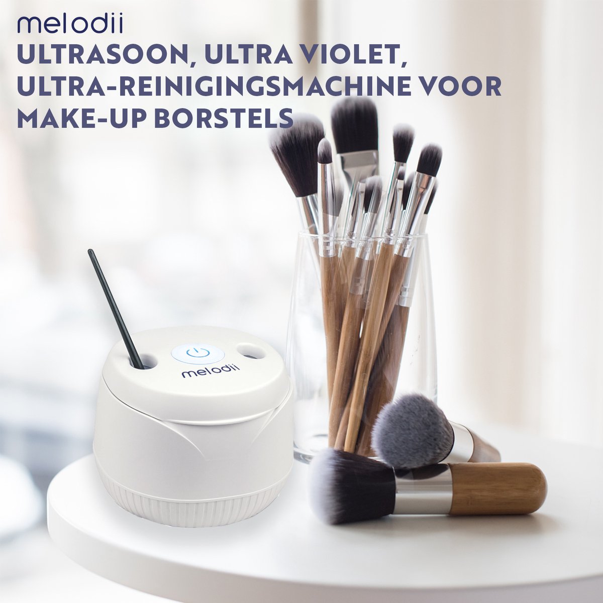 Ultrasoon Reinigingsapparaat, 45000 Hz Ultrasoon Reiniger met 4 UV-lampen,Ultrasoonreiniger met 4 programma's, 200 ml - voor kunstgebitten, aligners, tandenborstelkoppen en sieraden,Ultrasonic (Wit