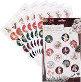 Wrendale Kerststickers - The Country Set Christmas Stickers - 144 stuks - Bulletjournal - Scrapbook - Cadeauversiering - Kerst Sluitsticker