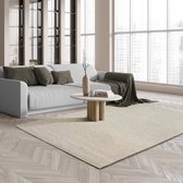 the carpet Premium Wool Handgeweven Vloerkleed, Natuurlijke Vezel Wollen Vloerkleed, Scandinavische Flatweave Stijl Elegantie, 070x140