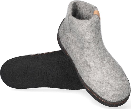 Tofvel - Rabara Wolvilt Sloffen Marbled Light Grey - Maat 47