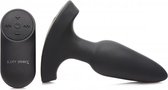 XR Brands Laser Hart - Butt Plug met Afstandsbediening - Klein black