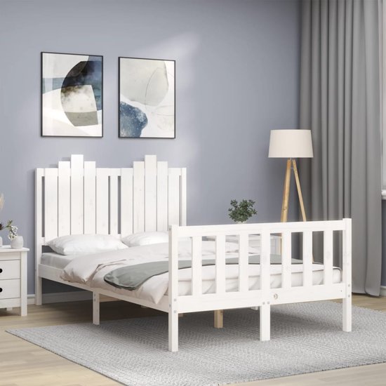vidaXL Kinderbedframe massief grenenhout wasbruin 90x200 cm - Slaapkamer | Bedden