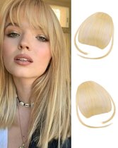 Perruque blonde avec frange cheveux 65cm extensions de hair