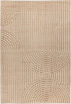 Flycarpets Justina Tapis d'intérieur et d'extérieur moderne de style japonais - Beige - 160 x 230 cm