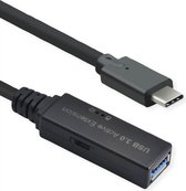 Câble répéteur actif ROLINE USB 3.2 Gen 1, type A - C, noir, 15 m