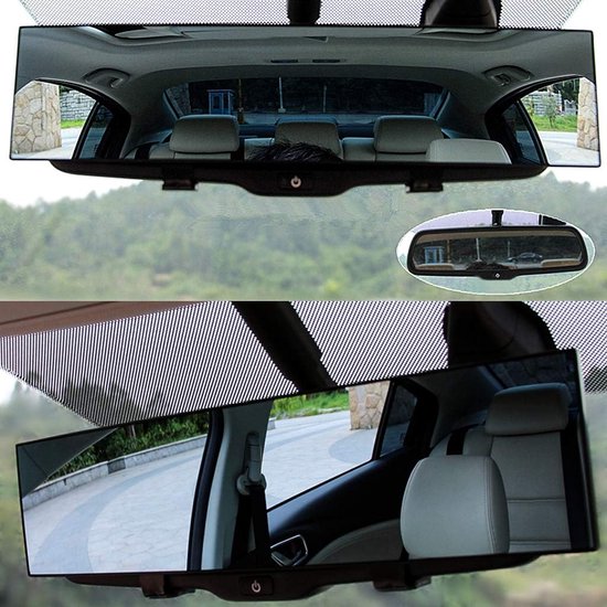 Rétroviseur de voiture, grand angle, panorama, anti-éblouissement, miroir  de sécurité