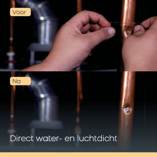 Fix Tape, Tape de réparation transparent - Paquet de 2 - 10x150 cm - Ruban de montage extérieur et intérieur - Imperméable et résistant aux intempéries - Ruban de bricolage Extra fort - Ruban flexible - Tape anti-fuite