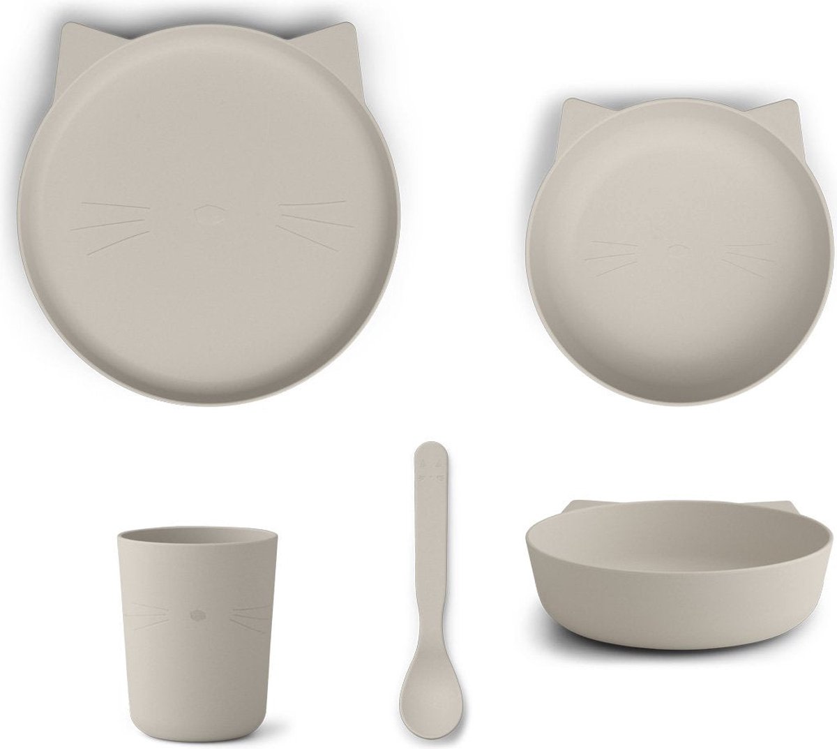 Liewood Eetset Paul Set van 4 | Cat Sandy