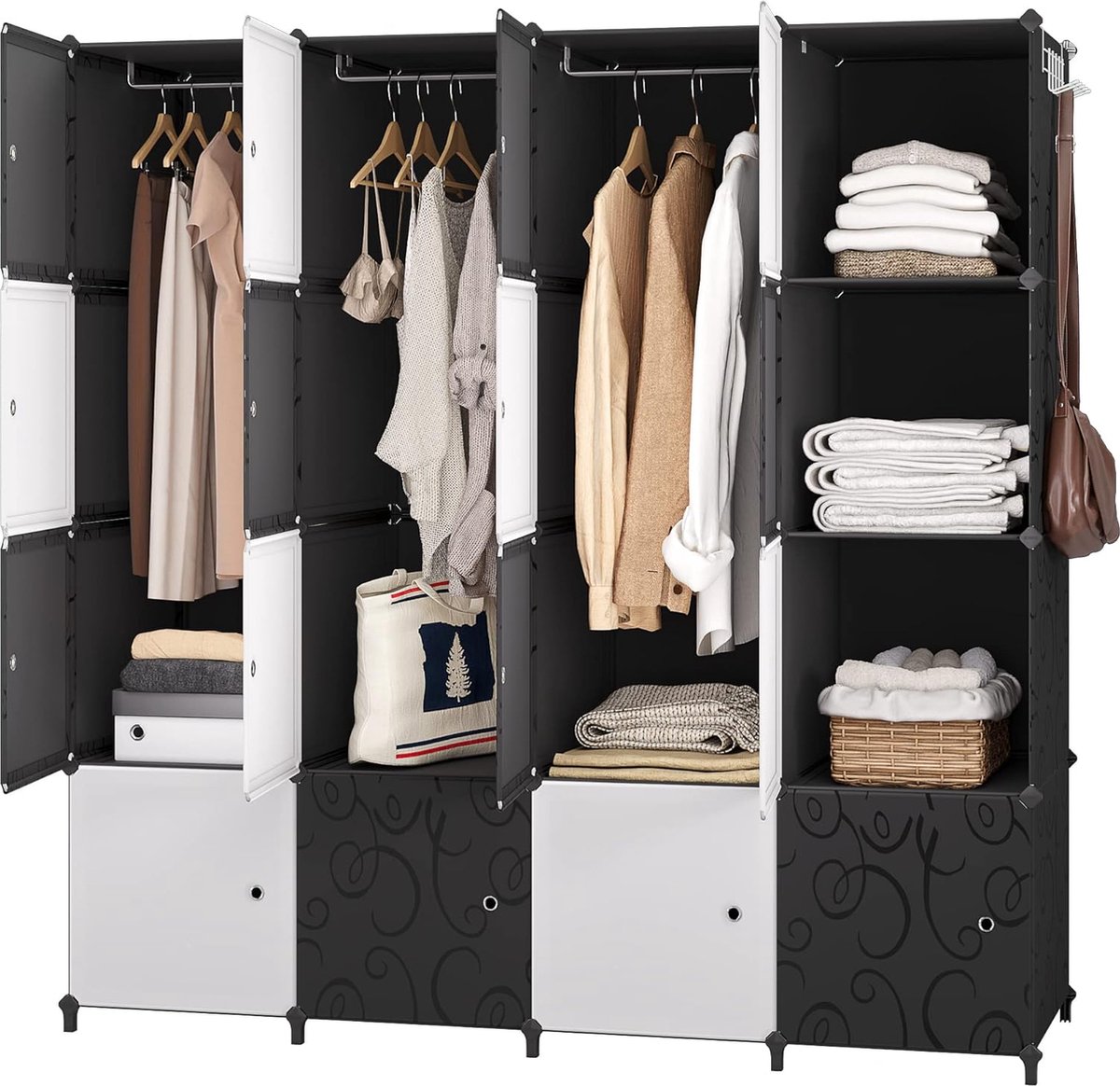 Organisateur de Placard Portable Armoire de garde-robe portable armoire de  garde-robe de garde-robe de garde-robe d'accumulation d'accumulation