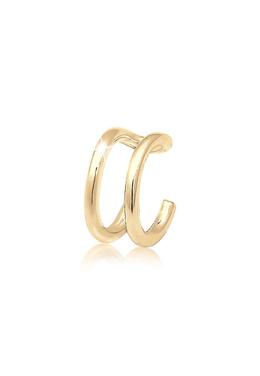 Elli - Oorbellen - Earcuff Clip Single Geo Basic Minimaal van 925 Sterling Zilver - Dames