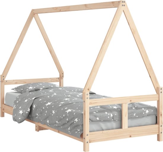 vidaXL - Kinderbedframe - 80x200 - cm - massief - grenenhout